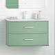 Brevita Тумба с раковиной Verde 80 подвесная зеленая – картинка-16