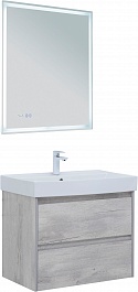 Aquanet Мебель для ванной Nova Lite 75 подвесная дуб белый – фотография-1