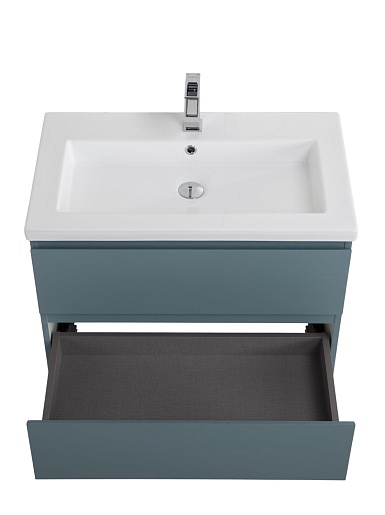 BelBagno Тумба под раковину Kraft 75 подвесная Голубой матовый – картинка-7