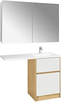 Акватон Мебель для ванной Лондри 60 R дуб сантана/белая