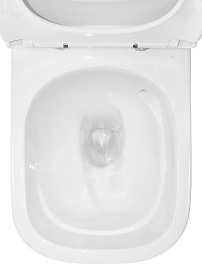 Azario Унитаз-компакт Riano AZ-1305A безободковый с бачком с сиденьем микролифт белый – фотография-13
