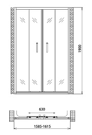 Gemy Душевая дверь Victoria S30192B – фотография-3