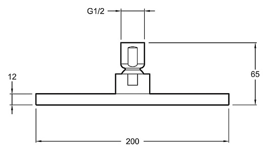 Jacob Delafon Верхний душ "Katalyst E13695-CP" – картинка-3