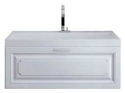 Aqwella Тумба с раковиной Империя 100 белый глянец – фотография-1