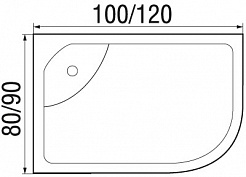 River Душевая кабина DESNA 120/90/46 MT R – фотография-3