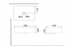 Creo Ceramique Раковина PU3500 (HDA055) – фотография-2