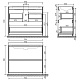 Sancos Тумба с раковиной Libra Floor 100 дуб чарльстон раковина Element 101 CN7003MB – картинка-12