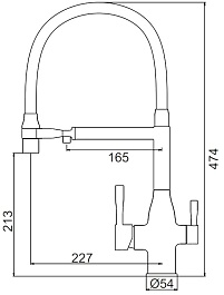 Frap Смеситель для кухни F4398-3 золотой сатин – фотография-3