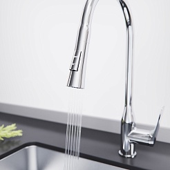 Tokito Смеситель для кухни MITSUISHI хром TOK-MIT-1013 – фотография-4