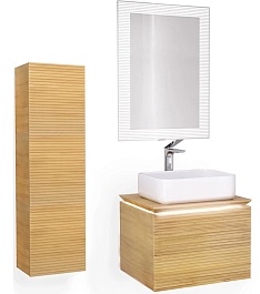 Jorno Шкаф пенал Karat 33/130 светлый бук – фотография-2