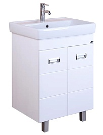 Onika Тумба с раковиной Балтика-Квадро 60 напольная белая – фотография-1