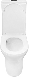 Azario Унитаз-компакт Tesoro AZ-8501 безободковый с бачком с сиденьем микролифт белый – фотография-6