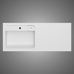 Am.Pm Мебельная раковина над стиральной машиной X-Joy 120 L белая – фотография-6