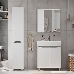 Volna Тумба с раковиной Lake 70.2D белая – фотография-9