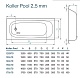 Koller Pool Стальная ванна 120x70E – фотография-5