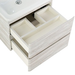 BelBagno Тумба под раковину Albano-Cer 60 подвесная Rovere Vintage Bianco – фотография-6