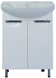 Misty Тумба с раковиной Престиж 70 белая – фотография-1