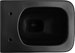 Allen Brau Унитаз подвесной Liberty 4.33007.31 чёрный матовый с крышкой 4.33008.31 – фотография-10