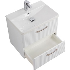 BelBagno Тумба под раковину Due 50 подвесная Белый металлик – фотография-3