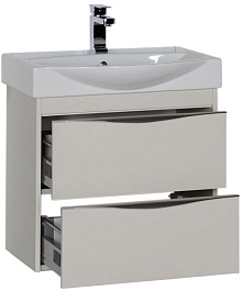 Aquanet Тумба с раковиной "Франка 65" слоновая кость – фотография-3