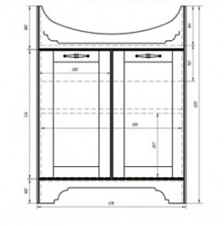 Dreja Тумба с раковиной Antia 65 белая – фотография-2