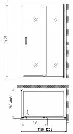 Gemy Душевой уголок Sunny Bay S28191B-A80 – фотография-2