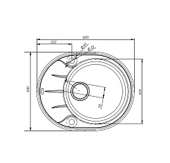 Iddis Мойка гранитная Kitchen G K09S621i87 сафари – фотография-2