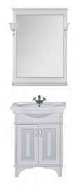 Aquanet Мебель для ванной Валенса 70 белый краколет/серебро (180460) – фотография-3