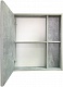 Runo Зеркальный шкаф Эко 60 серый бетон – фотография-9