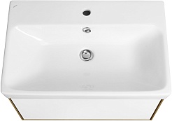 Акватон Тумба под раковину Либерти 70 белая/дуб эльвезия – фотография-5