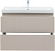 Aquanet Мебель для ванной Джейн (Flat) 100 Flash подвесная бежевая матовая – картинка-14