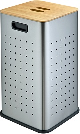 WeltWasser Корзина для белья WW Nansy MT 35L сталь матовая – фотография-1