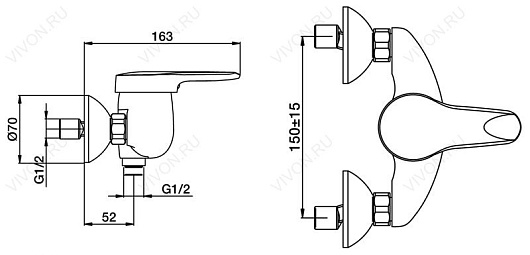 Jacob Delafon Смеситель Kandel E666RU-CP – фотография-2
