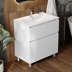 Teymi Тумба под раковину Laina 75 белая матовая – фотография-5