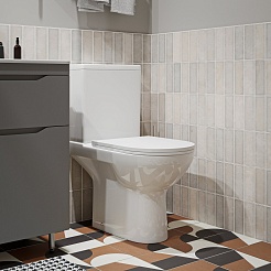 Vivon Унитаз-компакт Olkott KWH01 безободковый с быстросъёмным сиденьем микролифт – фотография-3