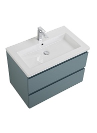 BelBagno Тумба с раковиной Kraft 75 подвесная Голубой матовый – фотография-5
