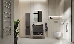 Jorno Тумба с раковиной Tossony 70 дуб самдал/антрацит Toss.01.70/P/DS-A/JR – фотография-5