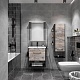 Sanflor Мебель для ванной Бруклин 60 подвесная бетон пайн экзотик/черный муар – фотография-21