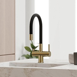 Sancos Смеситель для кухни Lucia SC4004BG брашированное золото PVD покрытие – фотография-2