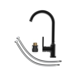 Tokito Смеситель для кухни KUDO чёрный TOK-KUD-1013 – фотография-5