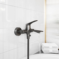 Tokito Смеситель для ванны MITSUISHI вороненая сталь TOK-MIT-1014GM – фотография-6