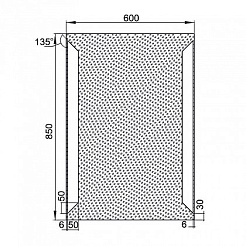 Aquanet Зеркало Сорренто 6085 LED – фотография-2