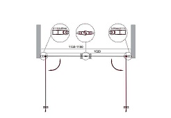 BelBagno Душевая дверь в нишу 118/195 ETNA-B-2-120-C-Cr – фотография-7