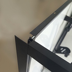 Triton Душевая кабина Прайм-Блэк-Вельвет 90x90 А без крыши – фотография-8