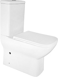 Azario Унитаз-компакт Varo AZ-2171 безободковый с бачком с сиденьем микролифт белый – фотография-3