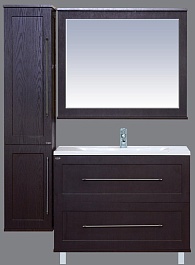 Misty Пенал для ванной Марта 35 венге L с б/к – фотография-2