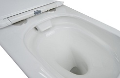 Azario Унитаз-компакт Candy AZ-1503B безободковый с бачком с сиденьем микролифт белый – фотография-10