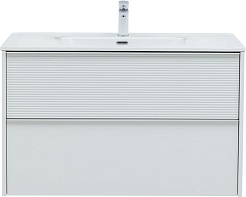 Aquanet Мебель для ванной Вита 100 Flat подвесная белая матовая – фотография-4