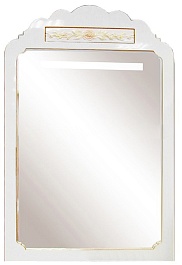 Misty Зеркало Milano 70 белая патина/декор – фотография-1