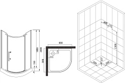 Esbano Душевой уголок ESD-7015B – фотография-10